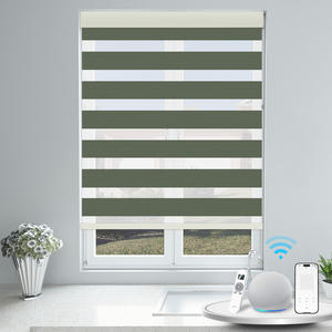 Stores motorisés de luxe pour la maison intelligente, stores zébrés, rideaux enrouleurs pour fenêtres - Product Image 1