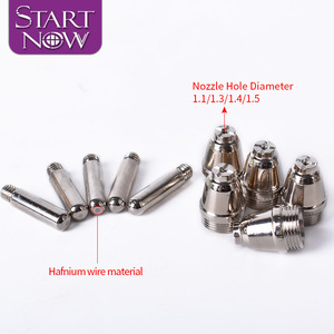 Startnow 50 Air AG60 ssg55 wd60p مجموعات أقطاب فوهة البلازما ، مستهلكات سلك الهافنيوم لقطع أجزاء لحام شعلة الهواء - Product Image 3