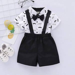 Ensemble cadeau de vêtements pour bébé, nouveau design chinois en gros, vêtements d'été à carreaux pour enfants - Product Image 2