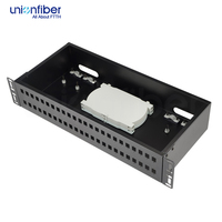 Boîtier terminal ODF 2U 48 ports SC à montage en rack, panneau de brassage fibre optique IP68, plaque fixe, coque métallique personnalisable