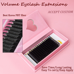 Extensiones de pestañas de visón individuales con logotipo personalizado CC D de terciopelo negro mate 0,03 0,05 0,07 tamaños <span class=keywords><strong>Mega</strong></span> volumen bandejas al por mayor - Product Image 2