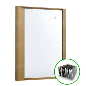 Armario <span class=keywords><strong>de</strong></span> dormitorio <span class=keywords><strong>de</strong></span> estilo italiano, puerta acabada sin marco <span class=keywords><strong>de</strong></span> aluminio <span class=keywords><strong>de</strong></span> vidrio Moru para armarios, muebles - Product Image 2