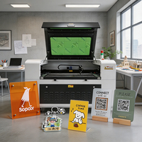 Machines laser de haute qualité KH, machine de gravure et de découpe laser 1080 pour le bois, l'acrylique, le verre, le cuir, machine de découpe laser