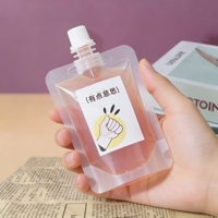 Pochette souple en plastique avec bec verseur, résistante aux enfants et anti-fuite, personnalisable avec logo, 30 ml et 500 ml, pour l'emballage de jus de fruits