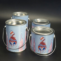 Boîtes en plastique cylindriques personnalisées en PVC de qualité alimentaire, baril rond portable en fer blanc, finition mate, boîte métallique pour biscuits