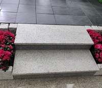 Marches et contremarches d'escalier antidérapantes en pierre de granit rouge et gris, taille standard, pour intérieur et extérieur, avec rainures – Prix compétitif