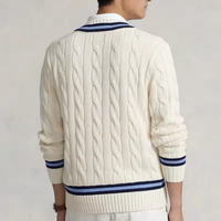 IMC037 Pull sport en maille à col en V pour homme, style preppy, jeune et tendance, avec logo personnalisé, collection automne-hiver