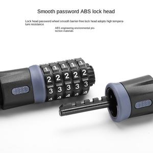 Cuerda de alambre de acero de seguridad de alta calidad, cadena de bloqueo de <span class=keywords><strong>bicicleta</strong></span>, bloqueo de cable de seguridad sin llave, <span class=keywords><strong>bicicleta</strong></span>, 5 cables de combinación digital, bloqueo de <span class=keywords><strong>bicicleta</strong></span> - Product Image 3