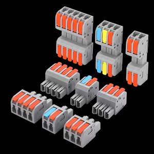 Terminal Blok Kabel Konektor Kawat 2 Konduktor Warna Merah Hitam Tuas, Bahan PC Bersertifikasi CE Asal Cina, Harga Terjangkau SPL2 - Product Image 5