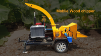 BOLIDA 8-12 t/h MOBILE BROYEUR À BOIS YMPJ1300 Déchiqueteuse à bois diesel mobile de haute qualité