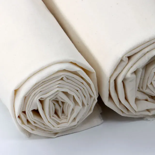 Matière première Polyester 80 coton 20 densité 110*72 tissu gris uni pour la vente en gros tissu de coton polyester blanchi