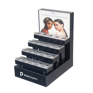 Premium Large-Capacity Countertop Lipgloss Display Stand With Built-In Soft LED Lighting Cosmetics Lipstick Display Rack - Product Image 5
