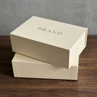 Boîte à chaussures et vêtements de luxe, boîte cadeau pliable magnétique personnalisée de qualité supérieure, boîte en carton avec logo estampé or