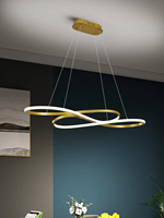 Nouvelle arrivée, luminaire suspendu moderne en forme de boucle pour salle à manger, minimaliste, réglable, lampe de plafond LED suspendue