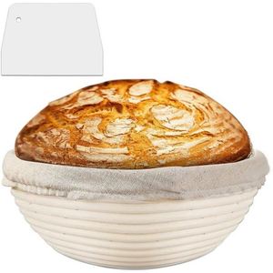 Cesta de fermentación grande personalizada para masa de pan con tapa, de arcilla, para panadería, para fermentación en caliente, tendencia - Product Image 1