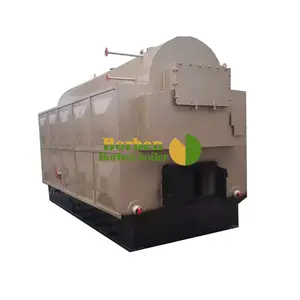 1 Ton Biomassa Stoomketel Industriële Stoom Generator Biomassa Hout Pellet Brander Kettingrooster Automatisch