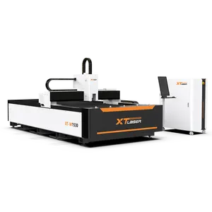 XT-W1530 modèle de palette ouverte CNC Machines de découpe de feuilles de fibre laser avec lit de soudage à plaques solides