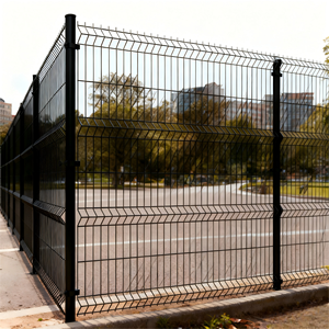 Clôture en treillis métallique 3D incurvé en acier galvanisé et thermolaqué, durable, facile à installer, pour usage extérieur, vente en gros d'usine, certifiée CE ISO - Product Image 1