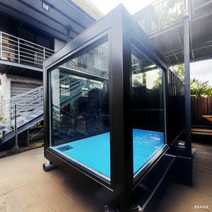 Vendita Calda negli USA Container in Acciaio da 40 Piedi con Finestra in Vetro Prezzo Competitivo Piscina Negozio Include Sistema di Filtrazione - Product Image 6