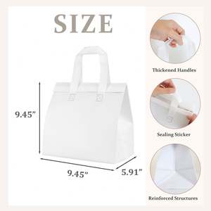 Bolsa Térmica Personalizada con Logotipo, Impermeable, Autoadhesiva, para Llevar Comida, Bolsa Térmica Aislante para Entrega de Alimentos - Product Image 5