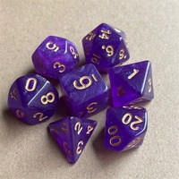 Ecologisch verantwoorde acryl D&D dobbelstenenset, niet-toxisch, veelhoekig (D4, D6, D8, D10, D12, D20) voor kinderen en volwassenen, D&D RPG bordspel, educatief speelgoed