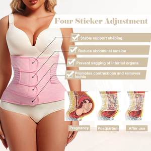 Corsetto da donna rosa per palestra sportiva Fitness girovita in Neoprene modellante per il corpo con cintura dimagrante per il controllo della pancia - Product Image 3