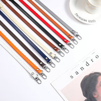 Sangle de ceinture de luxe en cuir PU uni 1,2*120cm pour sac à bandoulière femme, accessoires réglables, bandoulière fine avec fermoir métallique