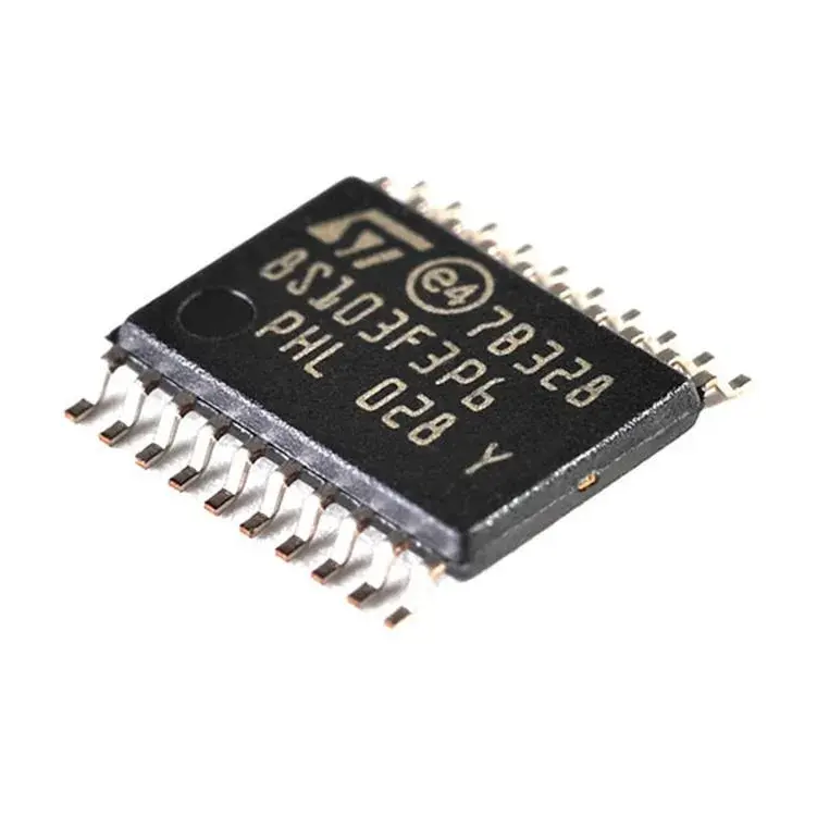 STM8S103F3P6 Original STM8S103F3P6TR TSSOP20 16MHz 8KB mémoire flash 8bit microcontrôleur MCU