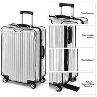 Housse de protection durable pour valise, imperméable et résistante aux rayures, idéale pour les voyages à l'aéroport