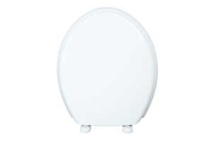 Siège de toilette rond blanc moderne de haute qualité avec charnières réglables et matériaux robustes pour une utilisation durable dans la salle de bain - Product Image 4