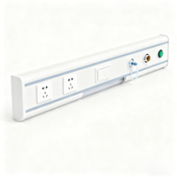 Équipement mural multifonctionnel en alliage d'aluminium pour la production d'oxygène PLC, avec éclairage LED et fonction d'appel infirmier, certifié CE
