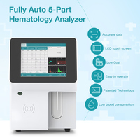 Analyseur de sang entièrement automatique à 5 classes, compteur de cellules sanguines, écran tactile LED, analyseur de sang humain, vente en gros d'usine