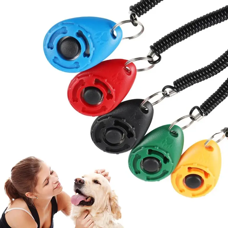 Qbllpet Alta qualidade Personalizado LOGO dog trainer whistle & clicker pet training clicker uk para o cão