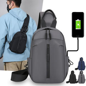 Oxford Cloth Men's Chest <b>Bag</b> <b>Large</b> Capacity Wear-Resistant Dark Blue Casual <b>Crossbody</b> <b>Bag</b> For Everyday Outfits Winter 2025 - Product Image 5