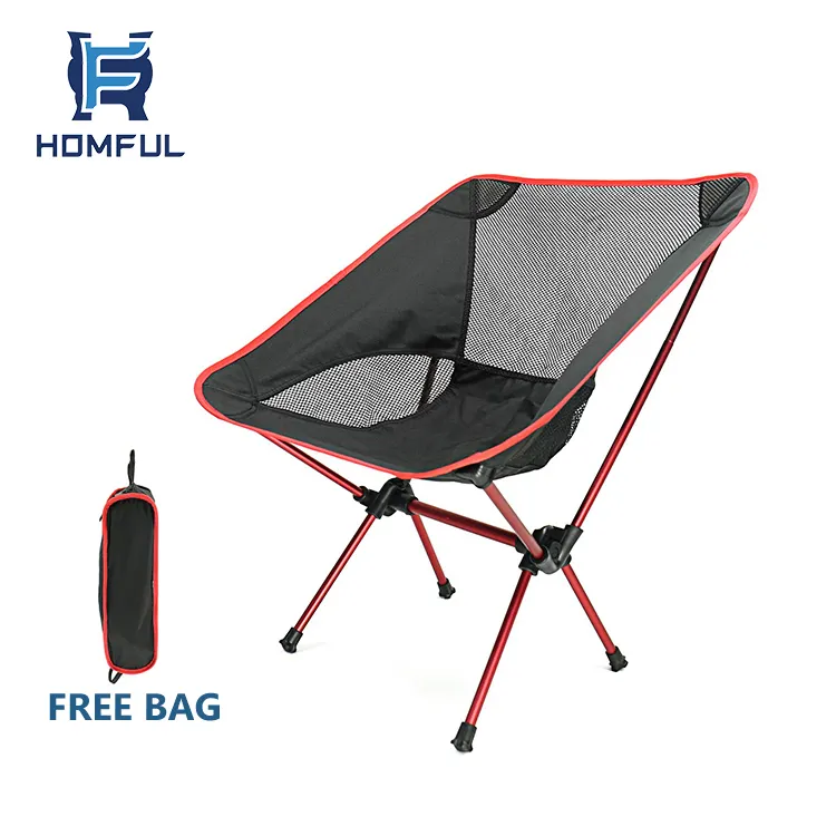 HOMFUL Tragbarer ultraleichter Easy Chair Klapp strand Entspannender Reise-Campings tuhl im Freien