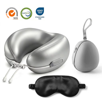 YUE RISE Premium Ergonomic Neck Compact Egg-Shell Carry Box Luxury Memory Foam Flight Travel Pillow untuk Perjalanan Bisnis