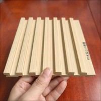 Tablero Ranurado WPC para Decoración Residencial, Aspecto de Madera Natural, WPC OEM ODM, Color Personalizado para Empresas de Renovación