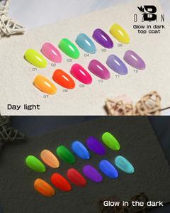 BOZLIN Hema Free 15ml 12 Couleur Semi Permanent Soak Off UV LED Neon Glow in Dark Top Coat Gel - Product Image 3