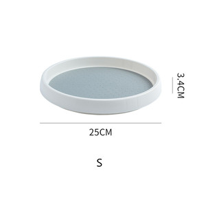 מתקן אחסון מסתובב דו-שכבתי עגול מפלסטיק, עומד, לא מתקפל, מודרני לארגון תבלינים לארון המטבח - Product Image 3