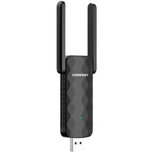 COMFAST adaptor wifi CF-822AC, adaptor wifi 650Mbps USB Gratis Driver Mini ukuran 2.4ghz 5.8ghz Dual Band USB Port RTL8812CU CF 822 AC