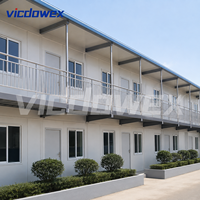 VICDOWEX Edificio Prefabbricato Durevole a Forma di T per Uffici e Alloggi del Personale