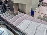Kleinunternehmen 12-Fach Automatische PLC-Gesteuerte Hochgeschwindigkeits-Papierservietten-Falt- und Schneidemaschine mit Motor & Getriebe