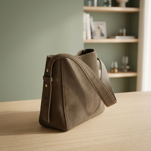 Sac à main pour femme en cuir véritable durable, fermeture éclair, léger, imperméable, respectueux de l'environnement, avec bandoulière, capacité 3L+ - Product Image 4