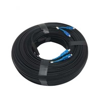 Kabel Fiber Optik LSZH Pre-terminasi Hot Sale, Kabel Patch Cord G657A1 SC APC ke SC APC, Fiber Jumper untuk Proyek FTTH