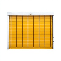 Porte à rideaux PVC industrielle résistante au vent, porte automatique empilable, taille et couleur personnalisées, directement de l'usine pour les entrepôts