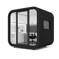 Cabine industrielle chic style Apple, module de bureau ADU, mini-maison préfabriquée, studio modulaire de jardin, modules de villas portables