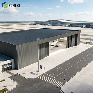 Hangar Modular de Acero de Estructura Transparente para Aviones, Prefabricado, de Ensamblaje Rápido, para Mantenimiento de Aviación Pesada - Product Image 1