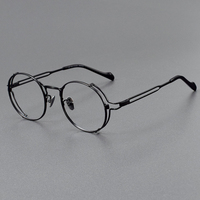 Monturas de Gafas de Titanio Ultraligeras para Mujer ZY0048, Diseño Ahuecado para Rostros Pequeños, Patrón Sólido para Lentes