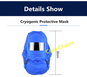 Sombrero de trabajo de protección de temperatura profunda, resistente al frío criogénico protector <span class=keywords><strong>facial</strong></span>, certificado CE - Product Image 3