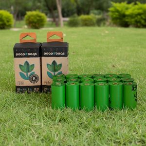 Pet Poop Waste Disposal <b>Bag</b> Biodegradable <b>Compostable</b> Degradable Dog Poop Poo Pop <b>Bag</b> Cornstarch Poop <b>Bag</b> for Dog - Product Image 1